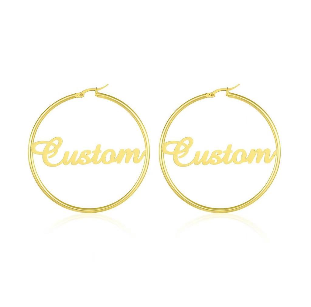 06 Custom Name Hoop-Earring
