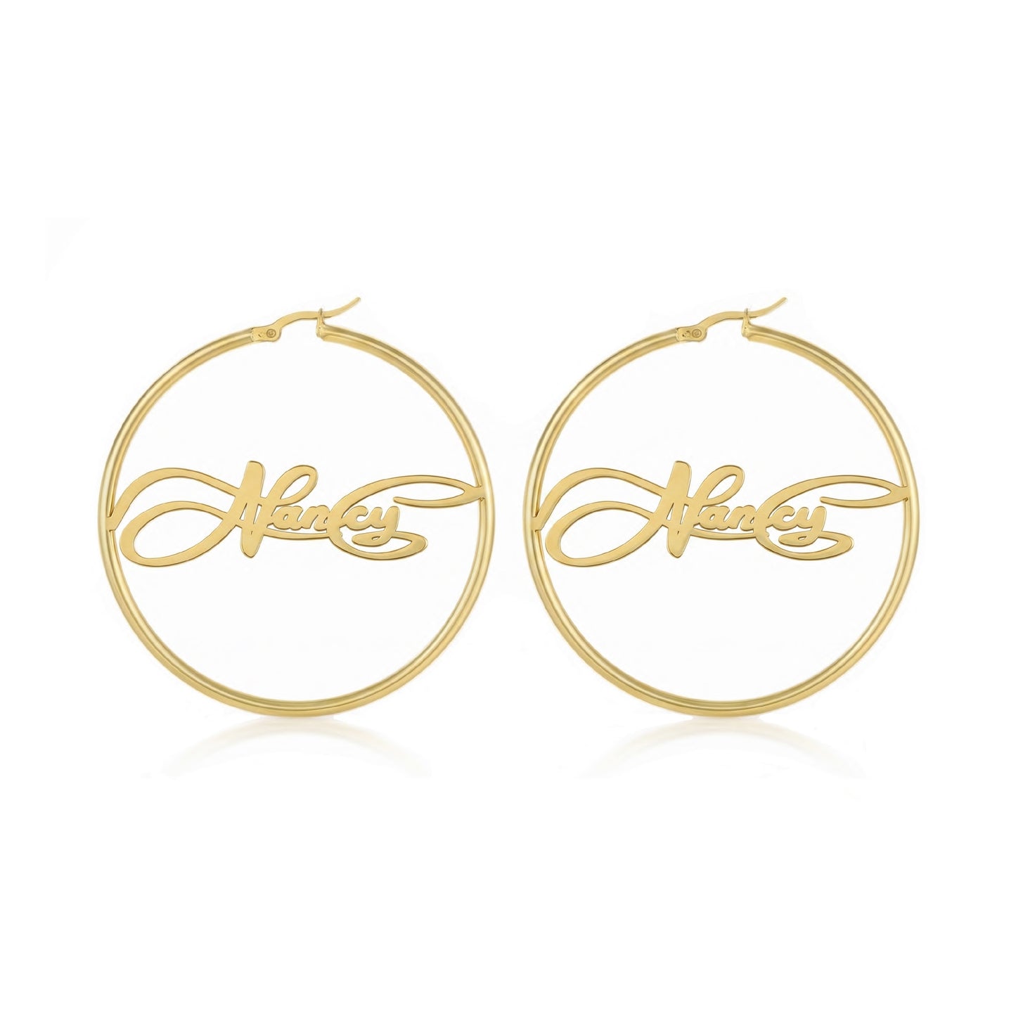 02 Custom Name Hoop-Earring