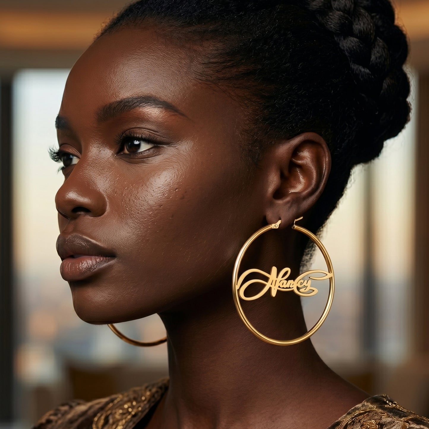 02 Custom Name Hoop-Earring