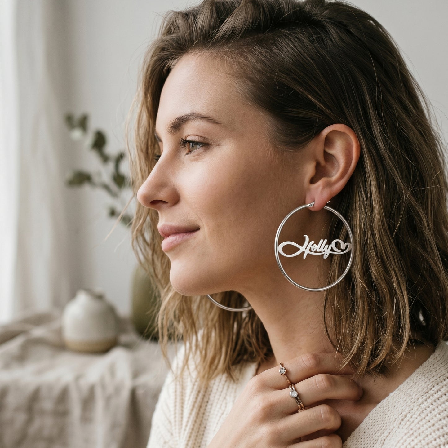 02 Custom Name Hoop-Earring