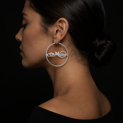 02 Custom Name Hoop-Earring