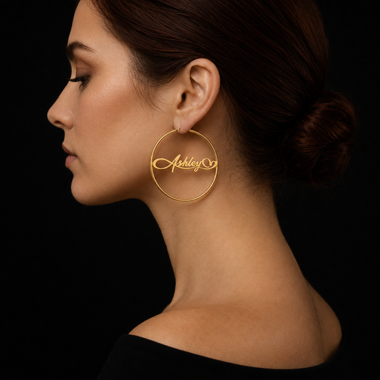 02 Custom Name Hoop-Earring
